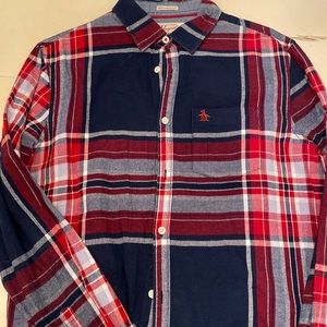 Penguin Heritage Slim Fit Button Down M - Plaid Flannel